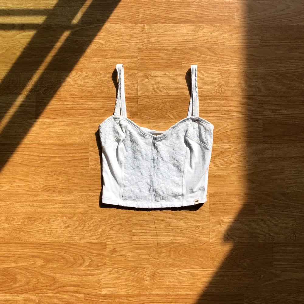 Hollister White Crop Top